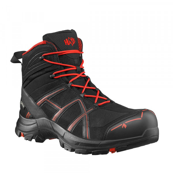 Sicherheitsstiefel Black Eagle Safety 40.1 Mid Black-Red ESD S3