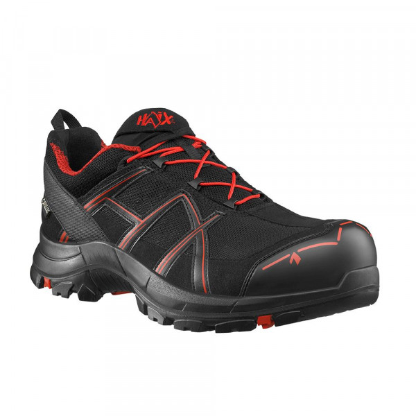 Sicherheitshalbschuhe Black Eagle Safety 40.1 Low Black-Red S3 ESD