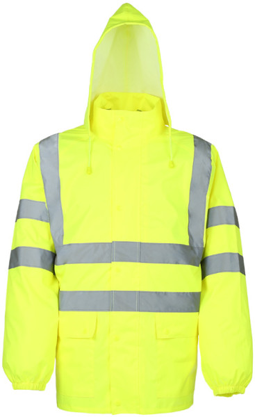 Warnschutz Regenjacke Neongelb